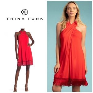 Trina Turk Red Fringe Dress!
